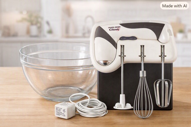 Black & Decker Cordless Twist Mixer and Glass Bowl