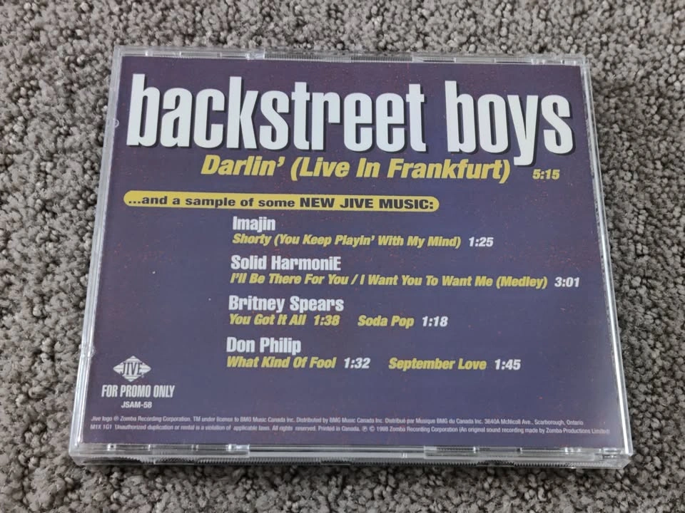 Jive Records Bonus CD Sampler - Backstreet Boys - Music CD Album - photo 3