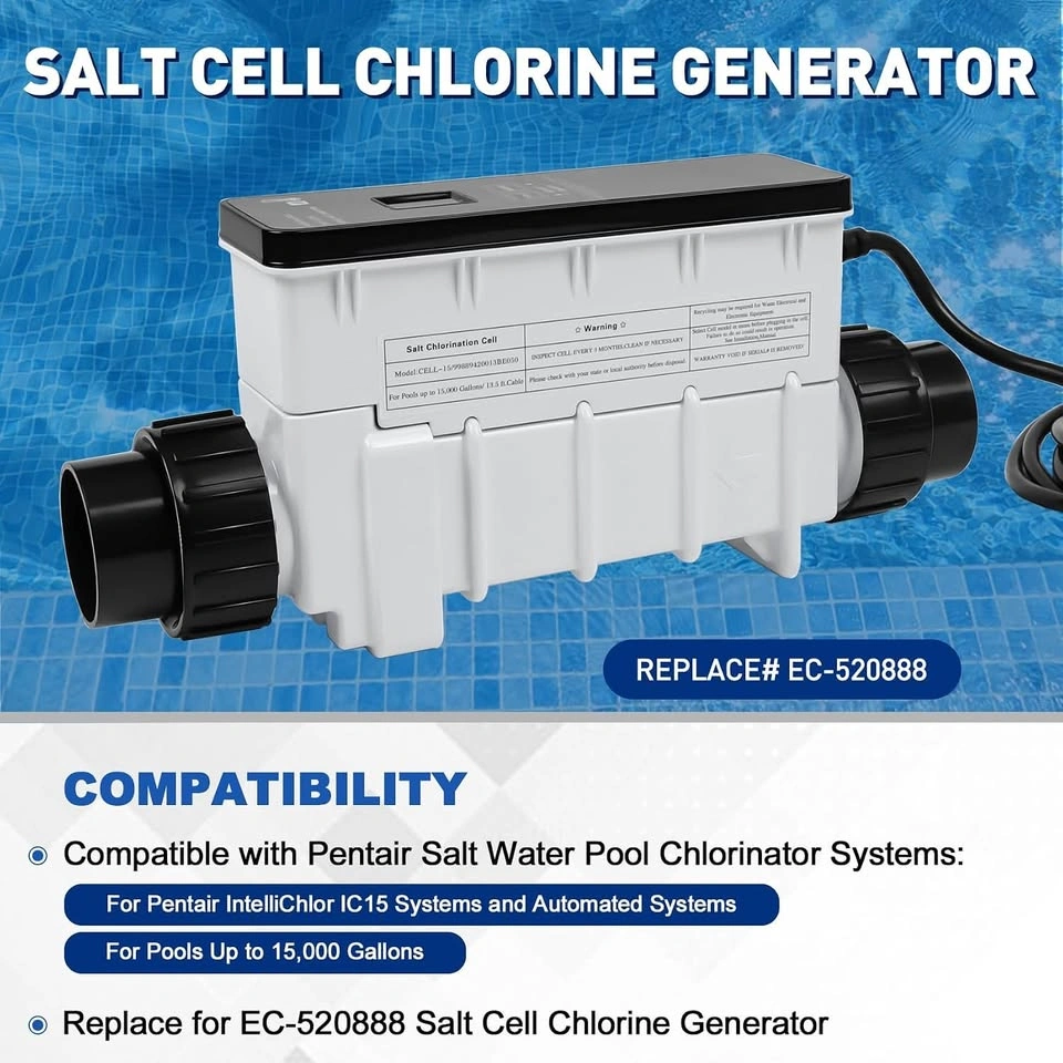 EC-520888 IntelliChlor IC15 Salt Cell Pool Chlorine Generator - photo 4