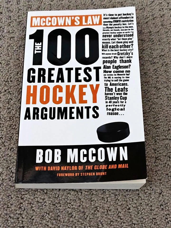 McCown's Law The 100 Greatest Hockey Arguments Book - Bob McCown