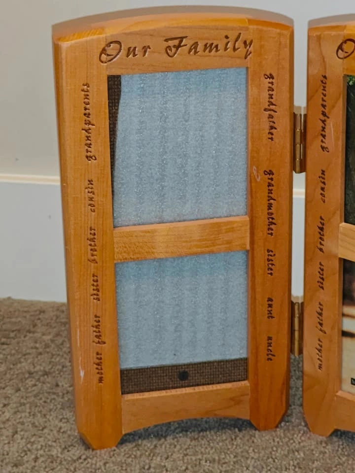 Malden Wooden Folding Picture Photo Frame – Holds 4 Photos - photo 2