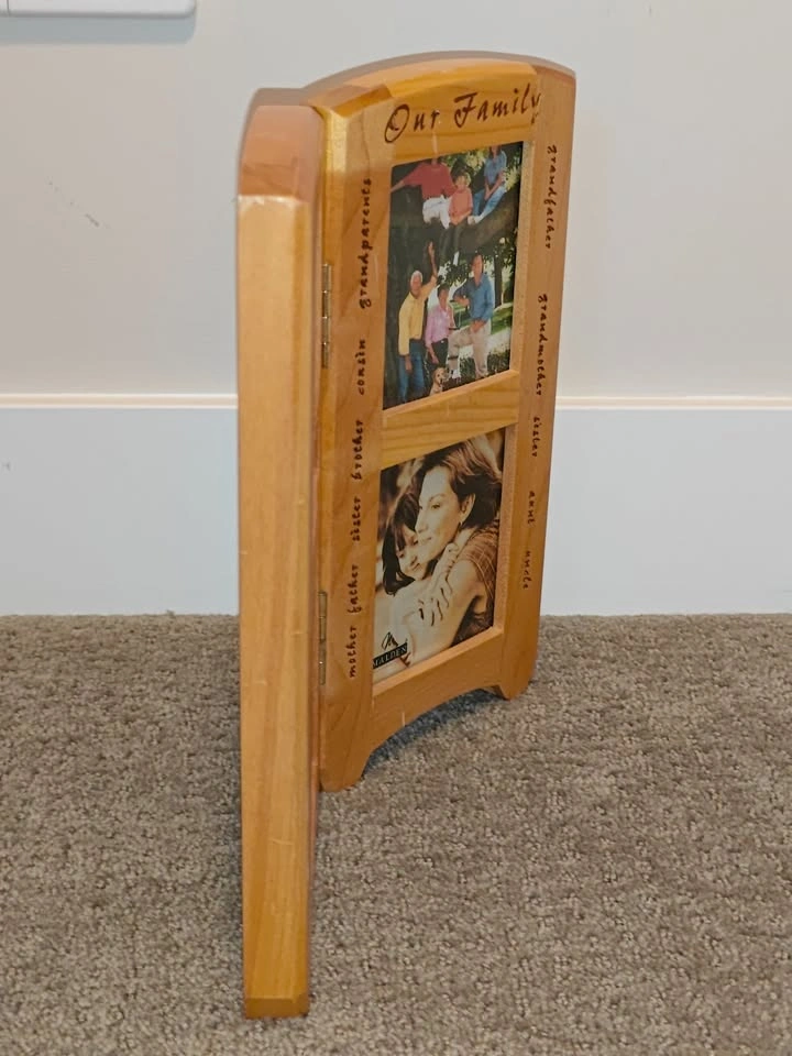 Malden Wooden Folding Picture Photo Frame – Holds 4 Photos - photo 4