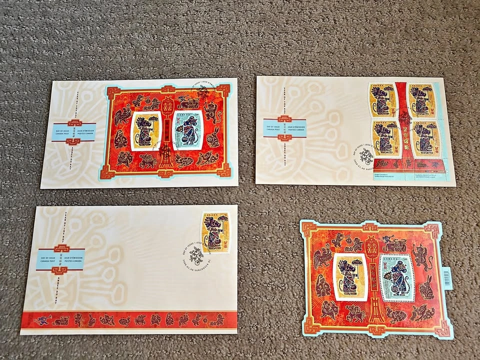 FDC - 2008 Lunar New Year - Year of Rat Stamp & First Day Cover