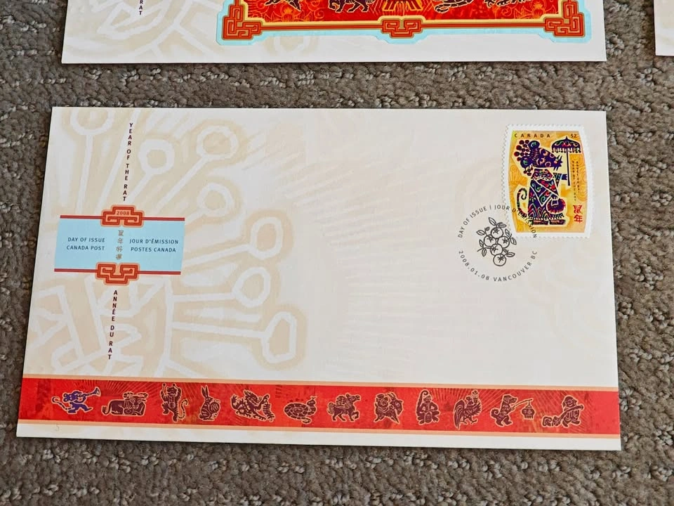 FDC - 2008 Lunar New Year - Year of Rat Stamp & First Day Cover - photo 4