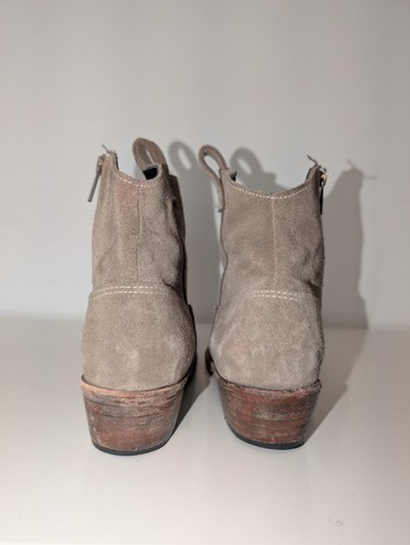 Anine Bing Women's Taupe Suede Western Cowboy Ankle Boots EU 40 - photo 4