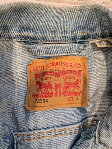 Levi's 72334 Light Wash Denim Trucker Jacket Women's Small - photo 2