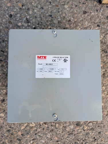 MTE RL-00812 3 Phase Line Load Reactor 8A 600VAC 3.0mH NEMA 1
