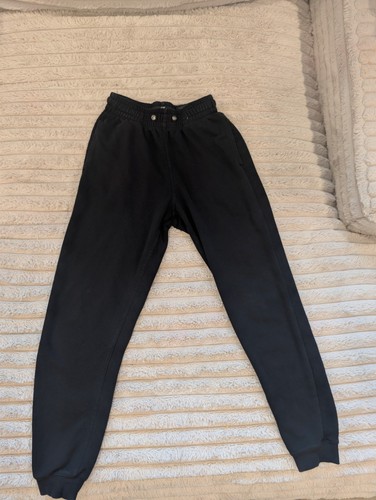 H&M Men's Black Jogger Sweatpants Regular Fit Elastic Waist Size