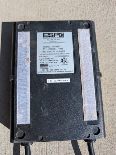 ESP D5133NT Digital QC Power Filter Surge Protector 120V 15A - photo 4