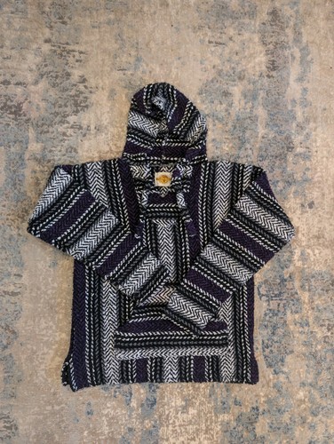 Earth Rags Baja Hoodie Pullover Striped Unisex - photo 2