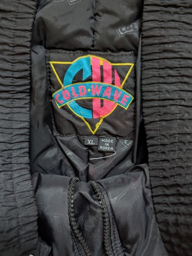 Vintage Cold Wave Snowmobile Bibs XL Black Insulated Ski Snow Pa - photo 3
