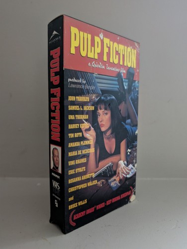 Pulp Fiction VHS Quentin Tarantino Alliance Video Miramax 1994