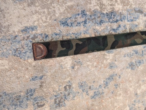 U.S. Army Camo Web Belt Eagle American Flag Buckle 50" - photo 4