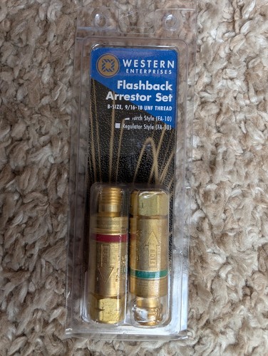 Western Enterprises FA-10 Flashback Arrestor Set Torch Style