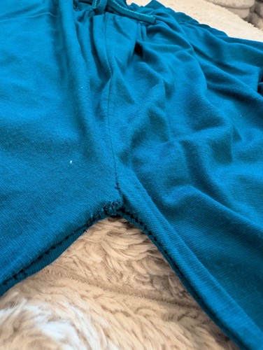 Women's Wide Leg Lounge Pants Blue Drawstring Elastic Waist Pock - photo 5