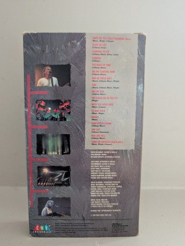 Pink Floyd Delicate Sound of Thunder In Concert VHS Hi-Fi CMV - photo 3