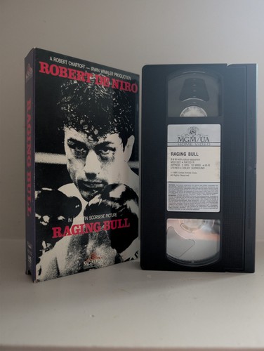 Raging Bull VHS Robert De Niro Martin Scorsese MGM UA Home Video