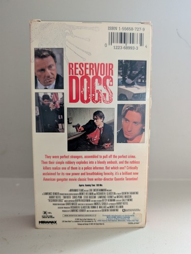 Reservoir Dogs VHS Quentin Tarantino 1992 Live Home Video Harvey - photo 3