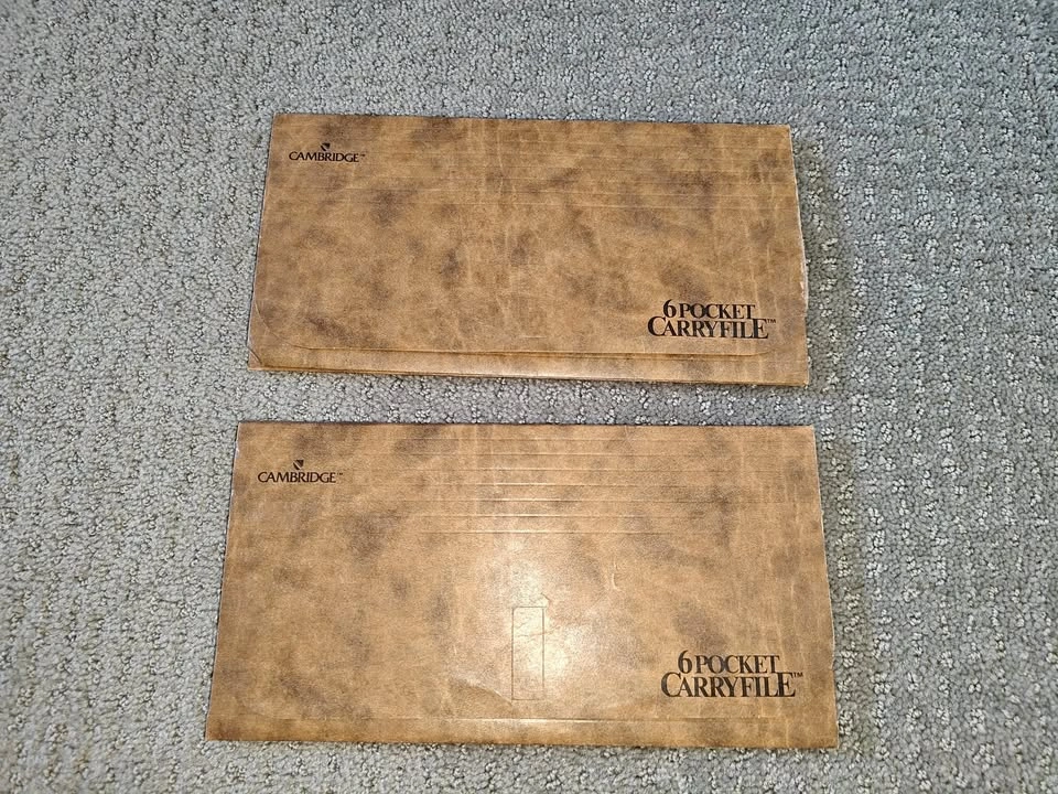 Set of 2 Cambridge 6-Pocket CarryFiles Document Organizer