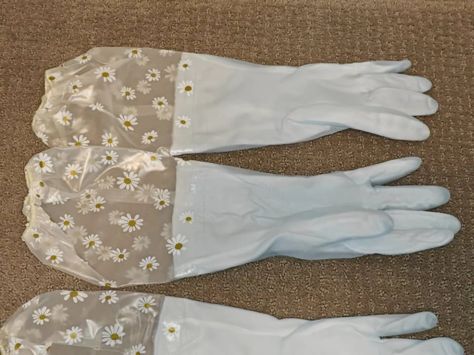 New Long-Cuff Insulated Cleaning Gloves (2 Pairs) - Size Small - photo 2
