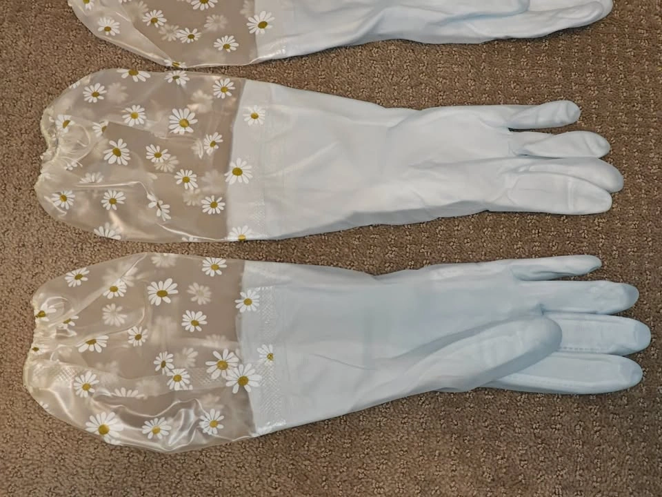 New Long-Cuff Insulated Cleaning Gloves (2 Pairs) - Size Small - photo 3