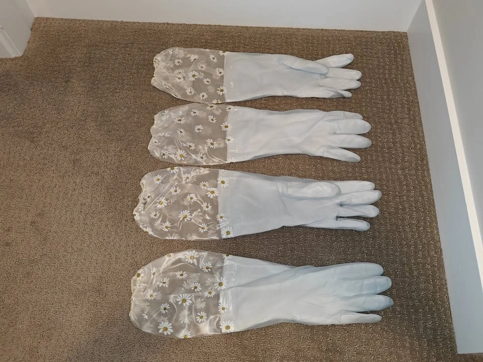 New Long-Cuff Insulated Cleaning Gloves (2 Pairs) - Size Small - photo 4