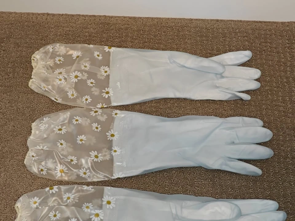 New Long-Cuff Insulated Cleaning Gloves (2 Pairs) - Size Small - photo 5