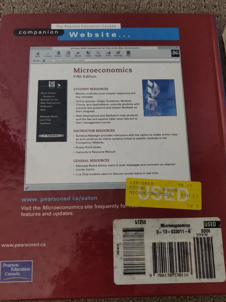 Microeconomics & Study Guide - 5th Ed - D. Eaton / D. Allen - photo 4