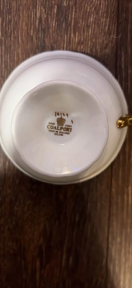 Coalport Bone China Teacup - Gold Bird & Floral Pattern - photo 2
