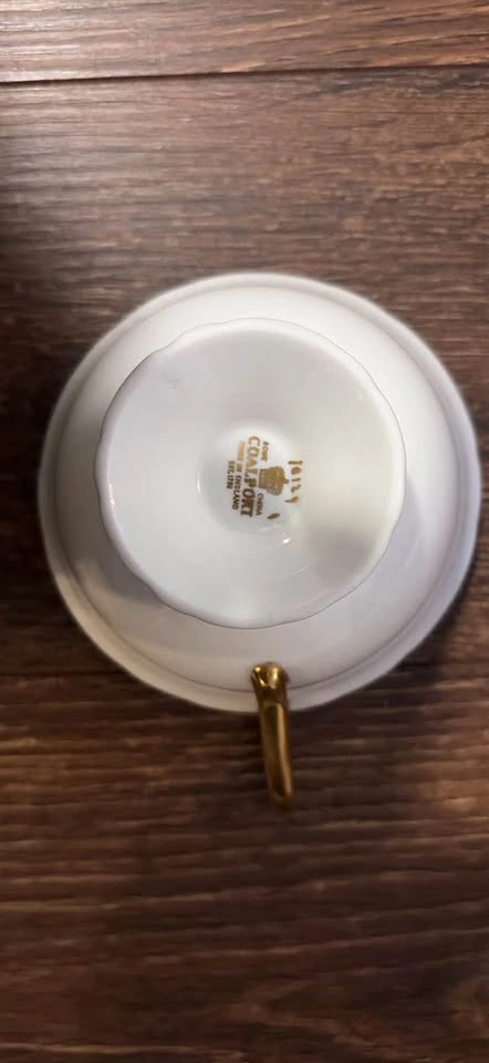 Coalport Bone China Teacup - Gold Bird & Floral Pattern - photo 3