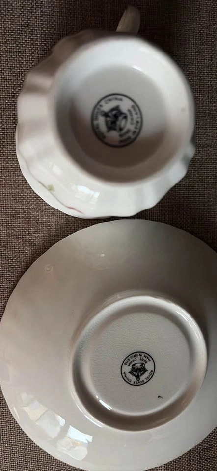 Royal Dover Bone China Floral Teacup and Saucer Set - photo 3