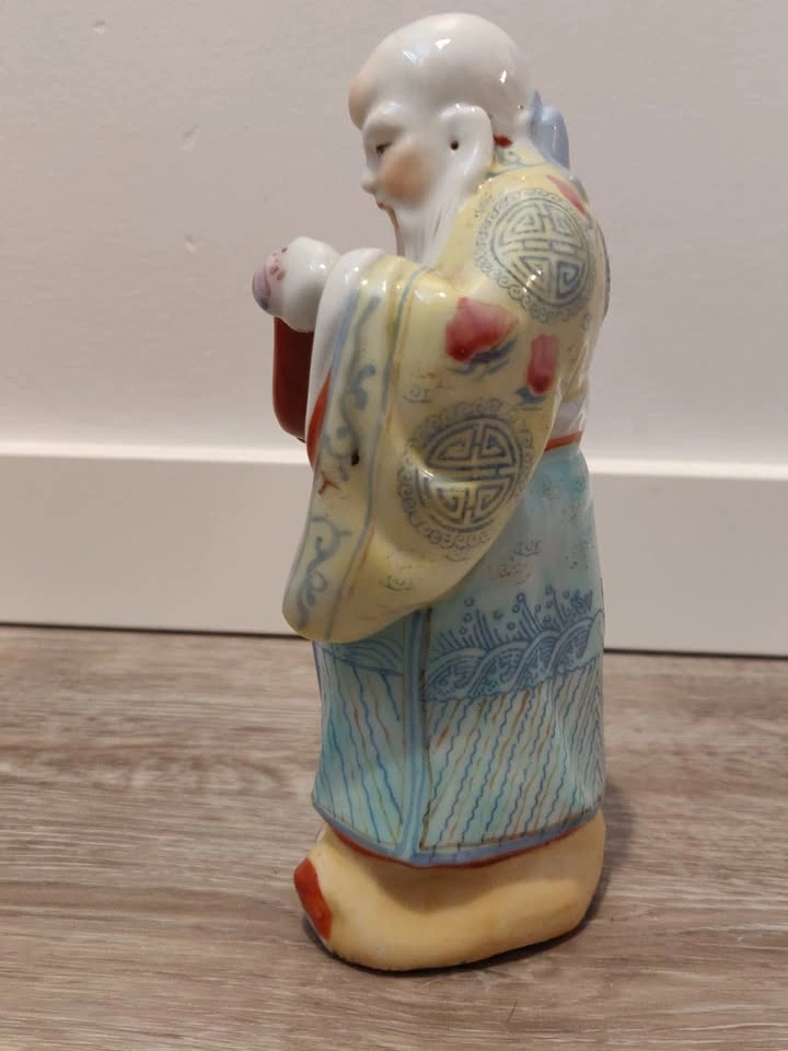 Sau (Shou Xing) God of Longevity Scroll Reading Figurine - photo 2