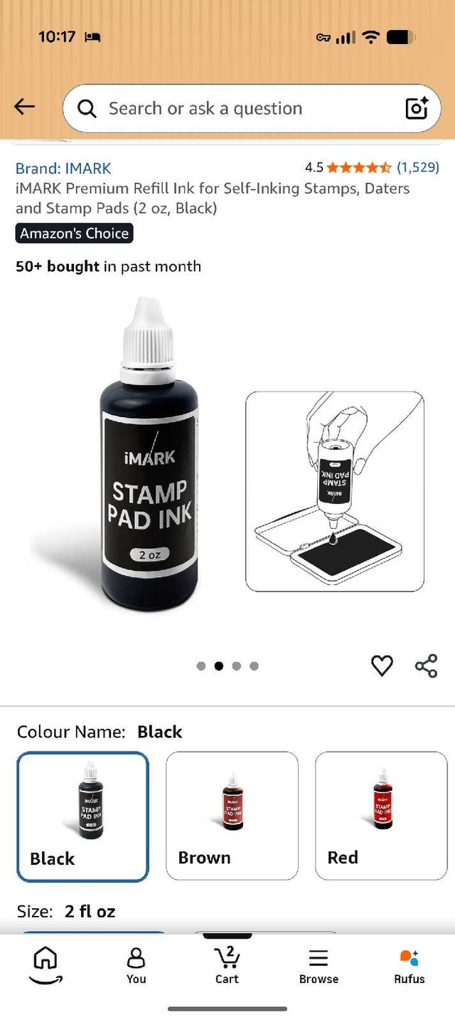 iMARK Premium Refill Ink for Self-Inking Stamps, Daters & Stamp - photo 4