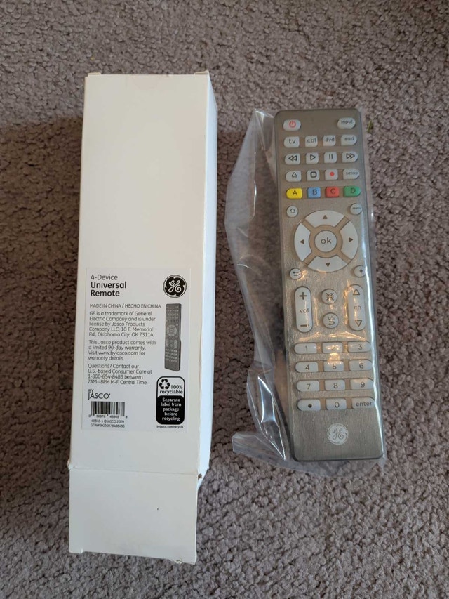GE 4-Device Universal Remote Control