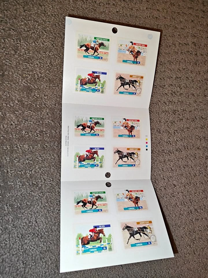Stamp Booklet - 1999 Canada Post Canadian Horses Stamps