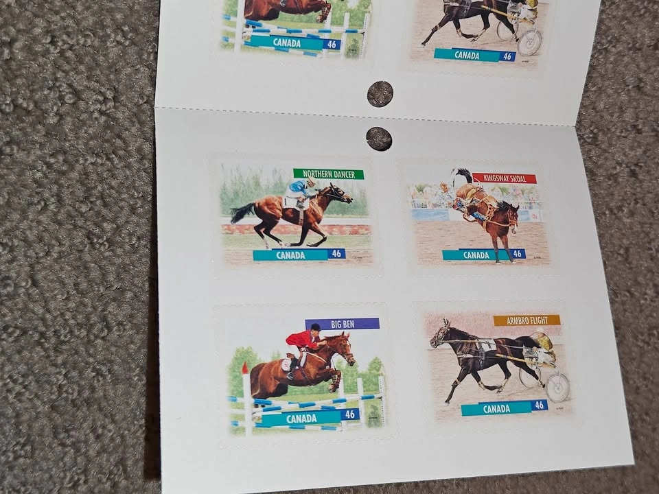 Stamp Booklet - 1999 Canada Post Canadian Horses Stamps - photo 4