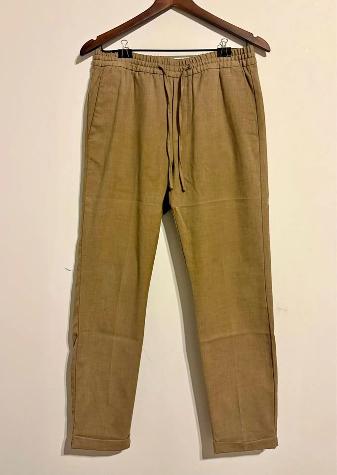 Brown Drawstring Pants