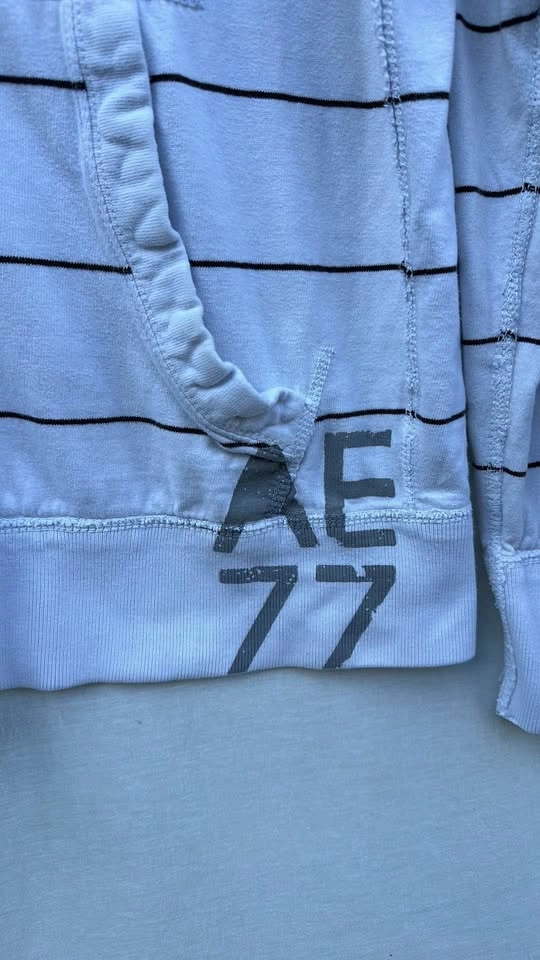 American Eagle Striped Zip Up Sweater - photo 3