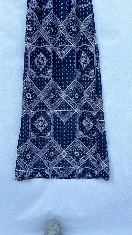 Divided Bandana Print Long Skirt - photo 2