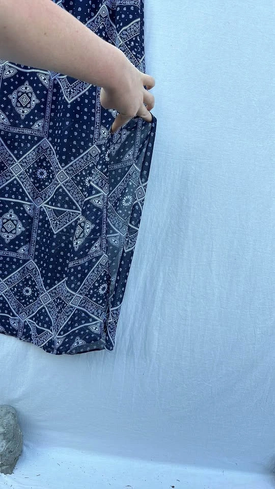 Divided Bandana Print Long Skirt - photo 4