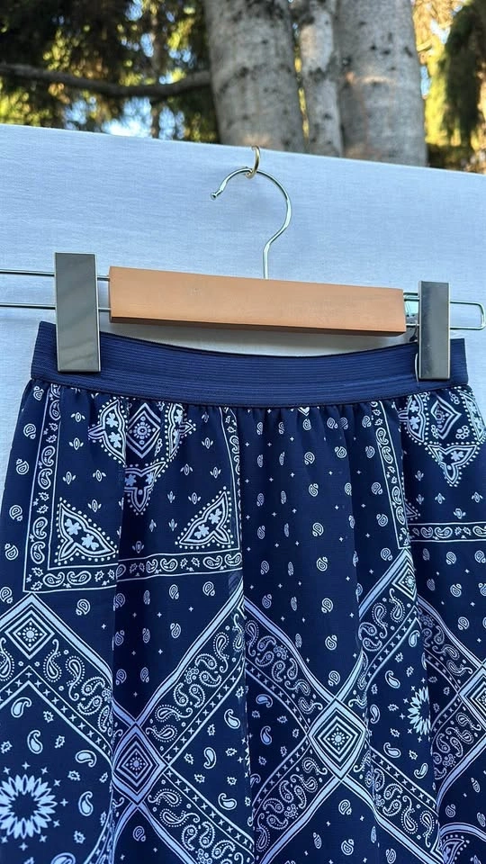 Divided Bandana Print Long Skirt - photo 5
