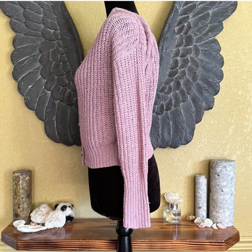 Moon & Madison Oversized Knit Crop Cardigan Sweater - photo 4
