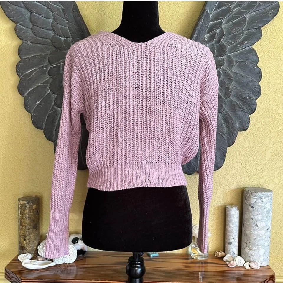 Moon & Madison Oversized Knit Crop Cardigan Sweater - photo 5