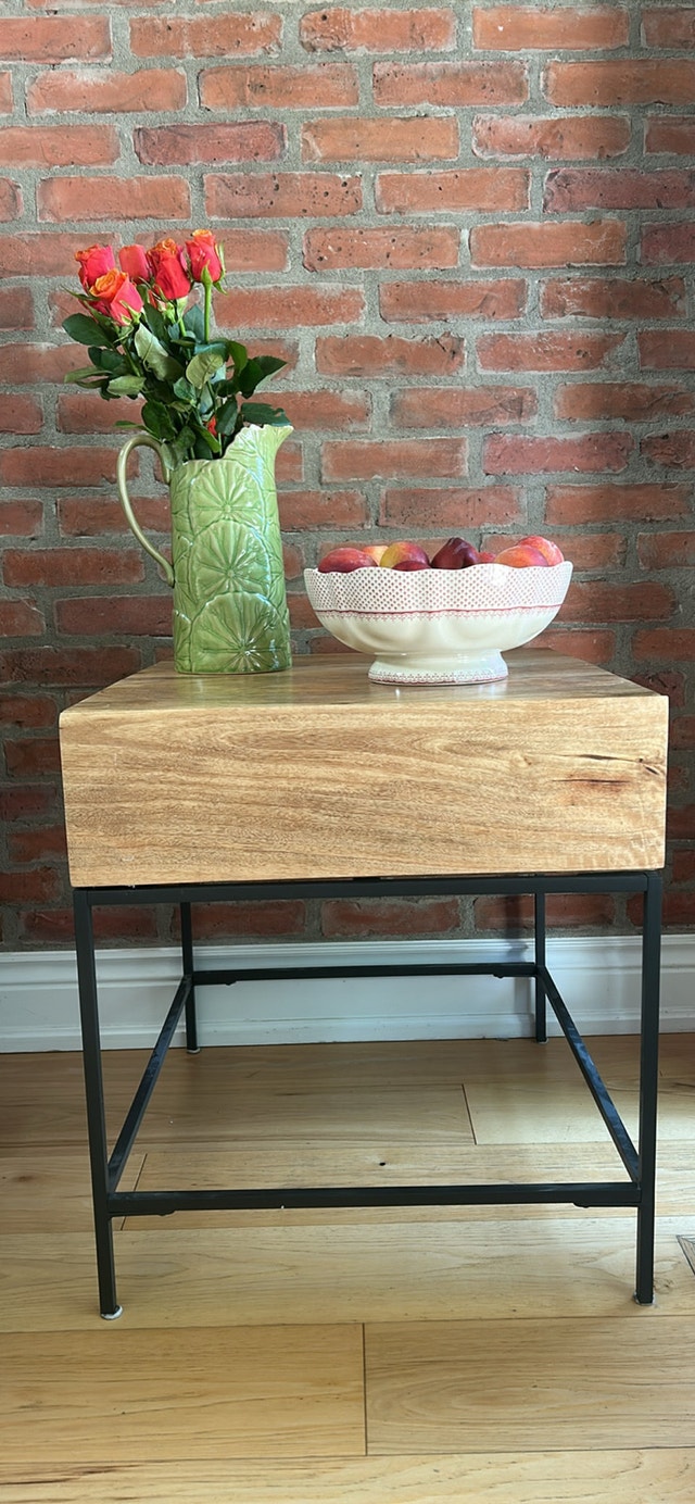 West Elm Industrial Storage Side Table