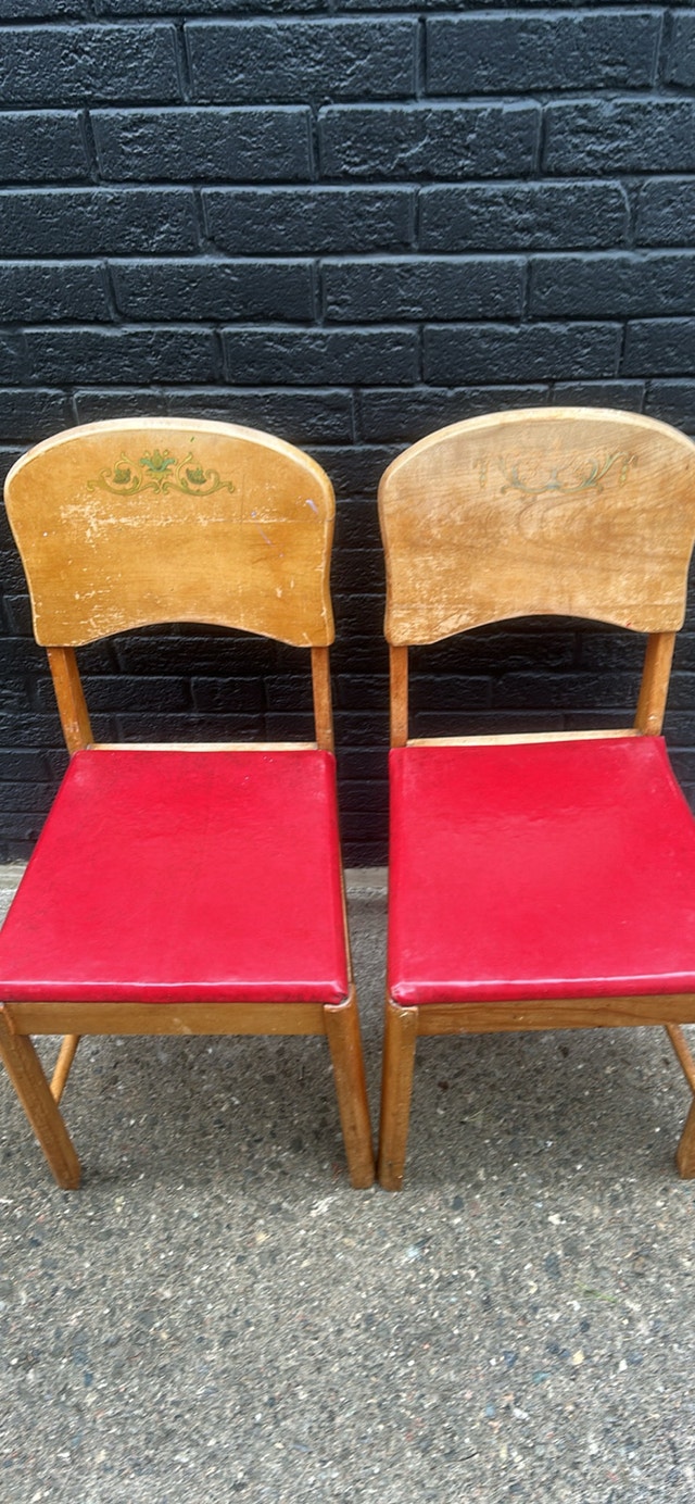 Vintage Wooden Dining Chairs