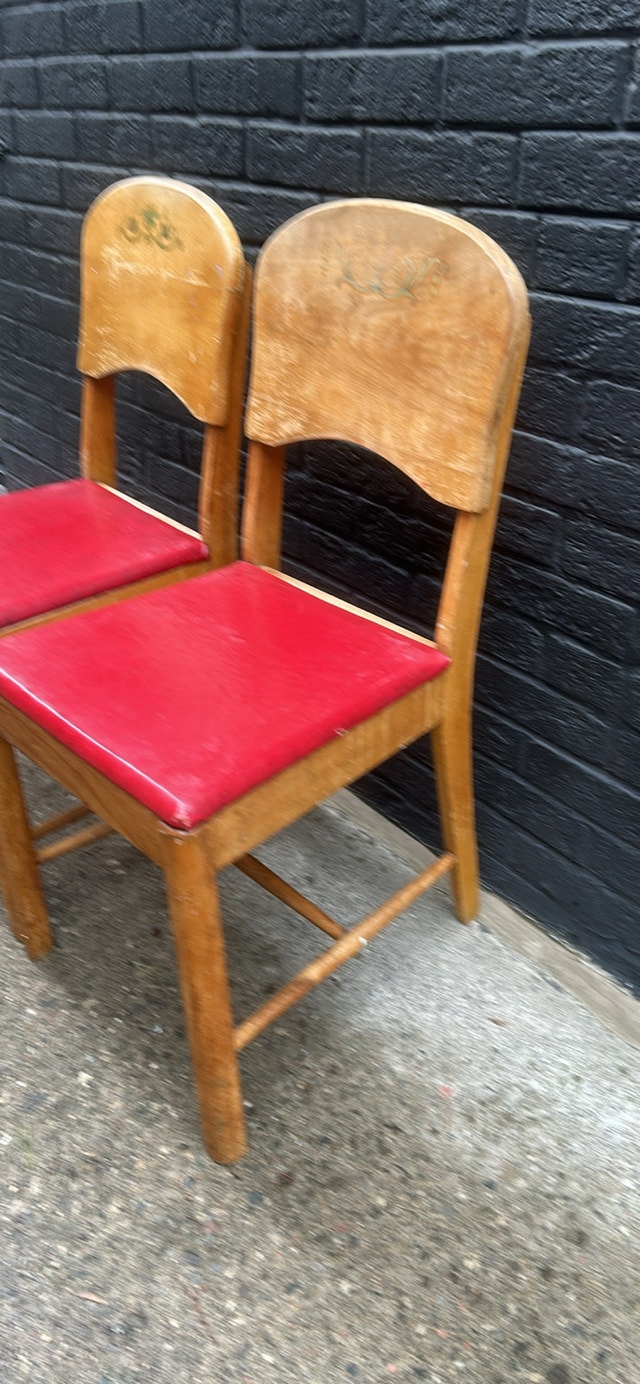 Vintage Wooden Dining Chairs - photo 3