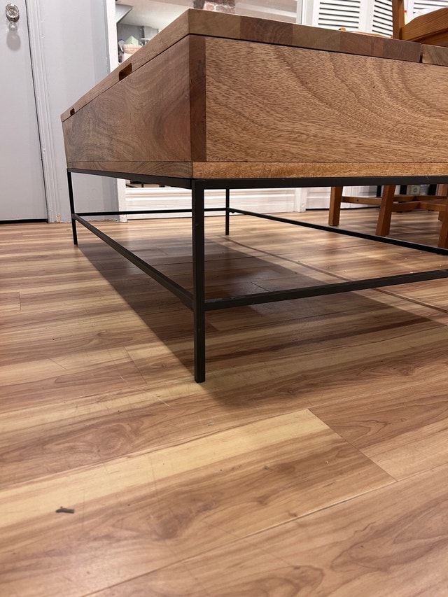 West Elm Industrial Mango Wood Lift-Top Coffee Table - 50” - photo 4