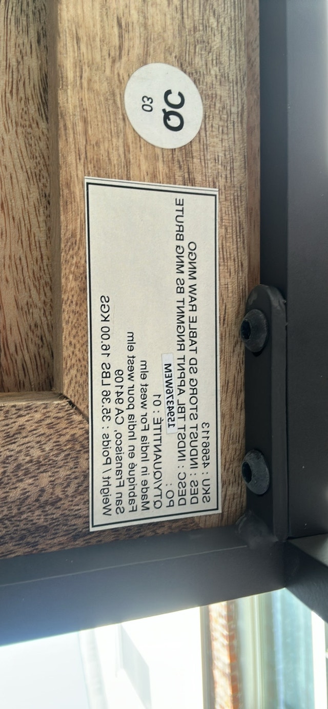 West Elm Industrial Wood Side Table - photo 4