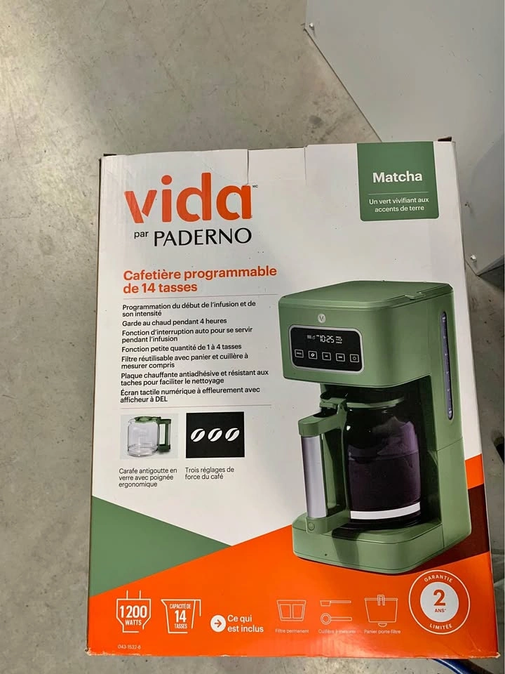 Vida by Paderno 14-Cup Programmable Coffee Maker