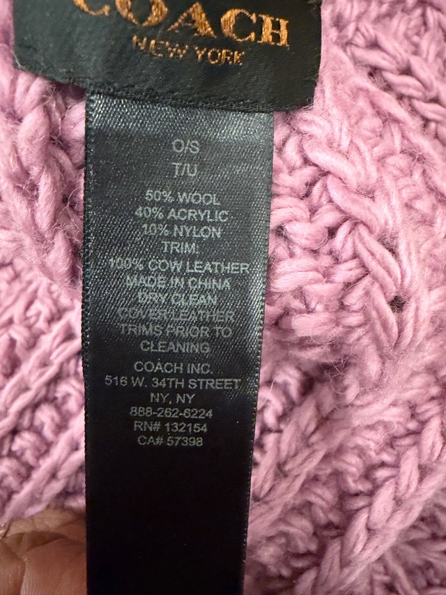 Coach chunky knit scarf - photo 3